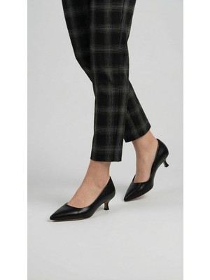 Emienza Delete 1.sınıf Vegan Deri Sivri Burun Topuklu Ayakkabı