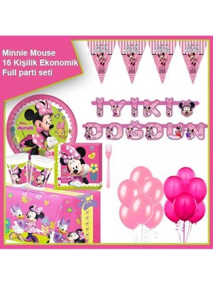 Parti Show Minnie Mouse Helpers Ekonomik Parti Seti 16 Kişilik