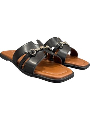 Pierre Cardin Düz Toka Detaylı Anatomik Bayan Terlik