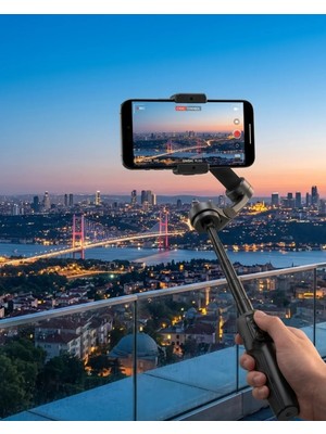 DS LLC Profesyonel Telefon Gimbal Stabilizer 3 Axis Video Sabitleyici Vlog Tripod DSLLC4-2356Y