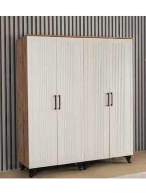 Yuvaset Home Efe 4 Kapılı Aynasız Dolap