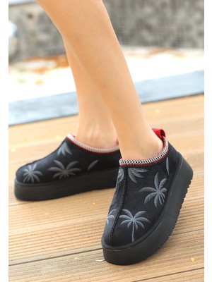 Dua Giyim Mucy Siyah Süet Bot