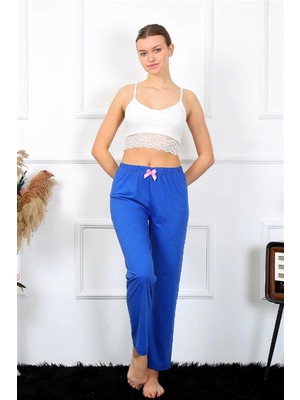 Çamaşır Kenti Kadın Pamuklu Alt Pijama Saks