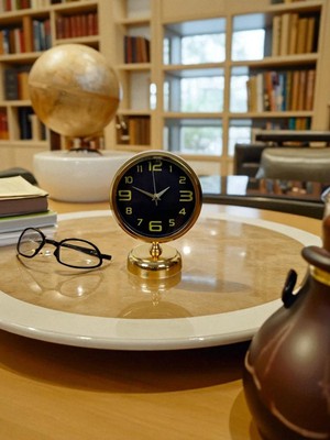 MidasTech Pure Gold 25 x 20 cm Metal Masa Saati