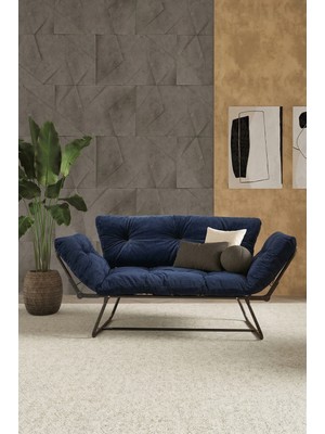 AVYNA Novalore™ Sleepform Ikili Kanepe | Modern Mekanizmalı Çekyat Tasarımı - Lacivert