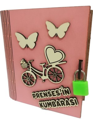 Özbience Ahşap Prenses Kitap Kumbara, Şık ve Kullanışlı Dekoratif Ürün