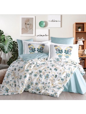 Dua Giyim Çift Kişilik Poplin Nev Belis Turkuaz