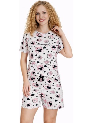 Pemilo Kadın 01168 Milan Şortlu Pijama Takımı