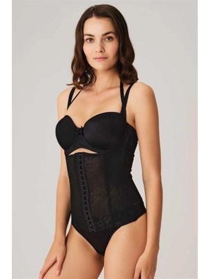 Aria's Closet Arias Closet Toparlayıcı Bel Inceltici Dikişli Büyük Beden Kancalı Çıkabilen Askılı Sıkı Bel Korse