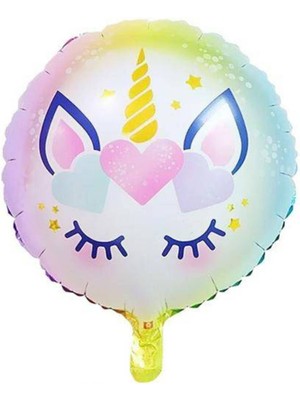 Parti Show Çiçekli Unicorn Folyo Balon 45 cm