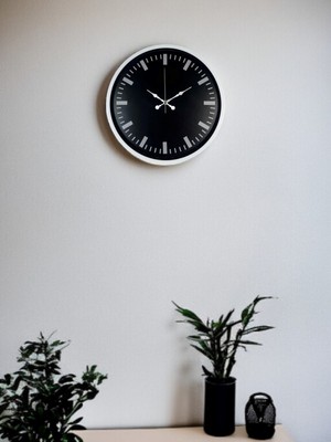 MidasTech Beyaz 36 cm Modern Duvar Saati