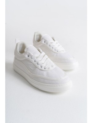 Hsc Bilişim RS625 - Keten Erkek Spor Ayakkabı Beyaz / Beyaz