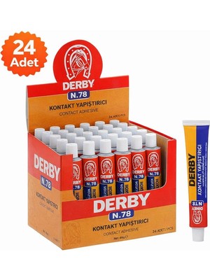 Nexgen Derby N.78 Kontakt Yapıştırıcı 40 gr 24 Adet Standlı Kutulu Güçlü Genel Amaçlı Yapıştırıcı