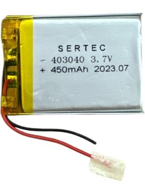 403040 3.7V 450 Mah Li-Polymer Pil (DEVRELI/1.5A) Midastech