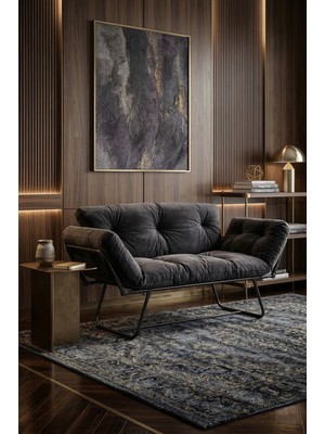 AVYNA Alvento™ Foldrelax Kanepe | Premium Çift Fonksiyonlu Koltuk - Füme