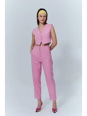 Düz Kesim Kumaş Pantolon