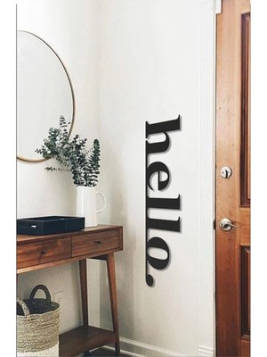 Diken Store Hello Ahşap Duvar Yazısı