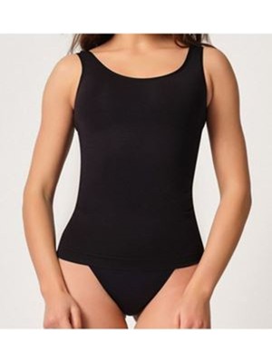 Dua Giyim Siyah Kadın Dikişsiz Atlet Korse