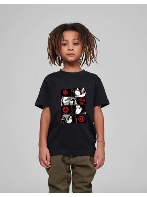 Marsilyan Baskılı T-Shirt - Siyah -