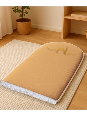 Carpetella 3 cm Ortopedik Süngerli Peluş Seccade Yumuşak Diz Ağrıtmaz Namazlık