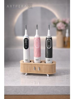 ArtPera 3D Şarjlı Diş Fırçaları Için 3’lü Stand | Mobilya Estetiğinden Ilham Alan Tasarım