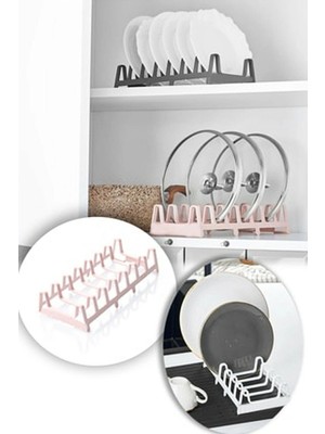 Nexgen Tencere Kapağı Organizeri - 6 Bölmeli Tencere Kapak Rafı