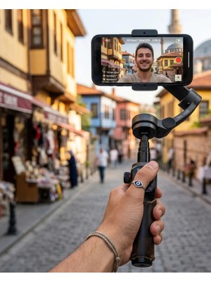 Store Mania Ieg™ Telefon Gimbal Stabilizer Video Sabitleyici Vlog Çekim Aparatı