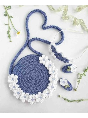 Elizi Dünyası El Emeği Mavi Çapraz Çoçuk Çanta