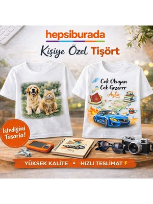 Kişiye Özel Baskılı Beyaz Tişört