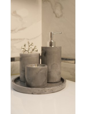 Özbience Şık Mermer Desenli Banyo Seti ile Zarif ve Modern Dekorasyon