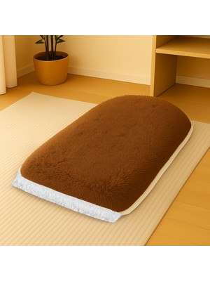 Carpetella 3 cm Ortopedik Süngerli Peluş Seccade Yumuşak Diz Ağrıtmaz Namazlık