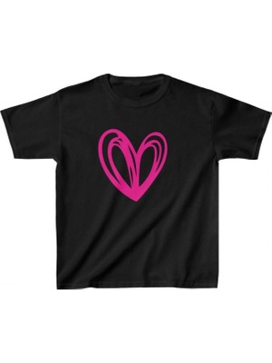 Marsilyan Baskılı T-Shirt - Siyah -