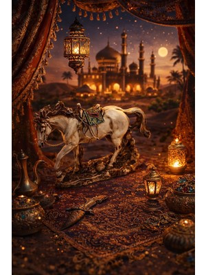 Seymen Bıçakçılık Orta Boy Dekoratif At Biblosu – Şık ve Estetik At Figürü