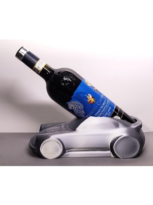 Modern Araba Tasarımlı Dekoratif Şarap Standı - 3D Yazıcı Üretimi Şık Şişe Tutucu ve Sunumluk