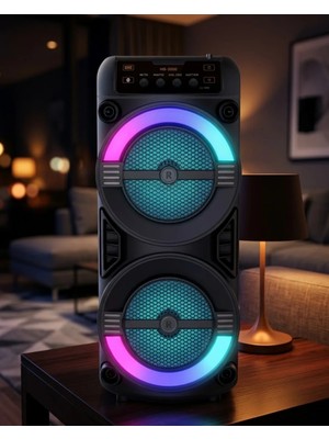 Store Mania Ieg™ Rgb Işıklı Bluetooth Hoparlör Kablosuz Taşınabilir Stereo Speaker