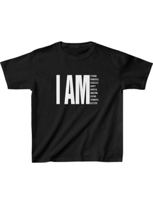 Marsilyan Baskılı T-Shirt - Siyah -