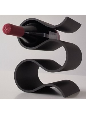 Westtech Modern Kıvrımlı Dekoratif Şaraplık ve Şişe Standı - Estetik Tasarım Mutfak Aksesuarı