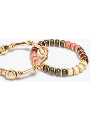 Parfois Boncuklu Elastik Bileklik Seti