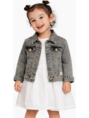 Bebepan Freddom Kız Çocuk Kot Ceket Takım