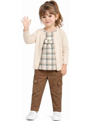 Bebepan Pinky Kız Çocuk Hırka Bluz Pantolon Takım