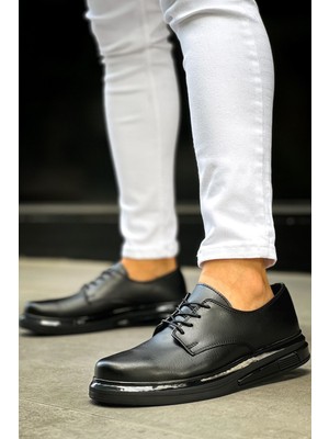Roof Atelier Erkek Siyah Bağcıklı Casual Günlük Ayakkabı - 2403 - Fst