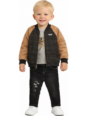 Bebepan Pirate Ekrek Çocuk Kot Pantolon  3 Lü Takım