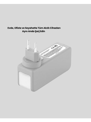 Zemira Home Zaman Kontrollü Şarj Cihazı 30W Hızlı Şarj ve Çoklu USB Çıkışı
