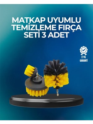 Zemira Home Derinlemesine Temizlik Için Dayanıklı Kıllı Matkap Fırçası Başlığı
