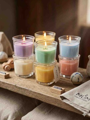 Mum Kokulu Bardak Renk 6'lı