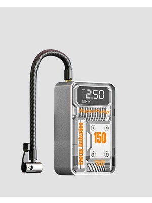 Zemira Home Şarjlı Kablosuz Hava Pompası – 150 Psı Basınç, LED Ekran ve 6000MAH Batarya