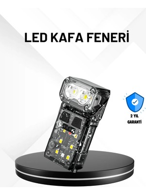 Zemira Home Sensörlü LED Kafa Feneri Şarj Edilebilir Manyetik Eller Serbest