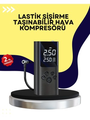 Zemira Home Otomatik Kapanmalı Dijital Lastik Şişirme Pompası