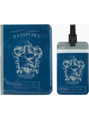 Cinereplicas Harry Potter Ravenclaw Pasaport Kılıfı ve Valiz Etiketi Seti