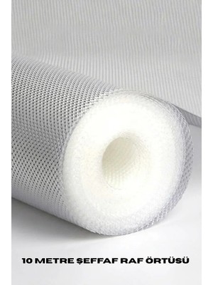 Zemira Home 10 Metre Şeffaf Silikonlu Kaymaz Çekmece Içi Düzenleyici